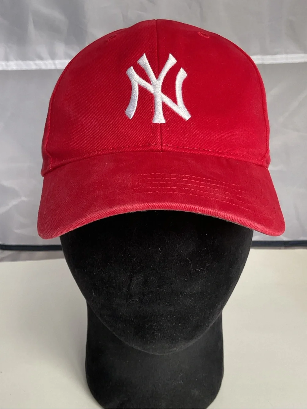 '47 New York Yankees Red Hat Cap Adjustable Hoop And Loop Strap Size Toddler